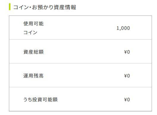 利回り不動産会員登録後のワイズコイン付与